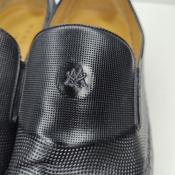 Mezlan Tore Loafer Dress Shoes Pebble Leather Black Men Size 11 M 34805 main image 8